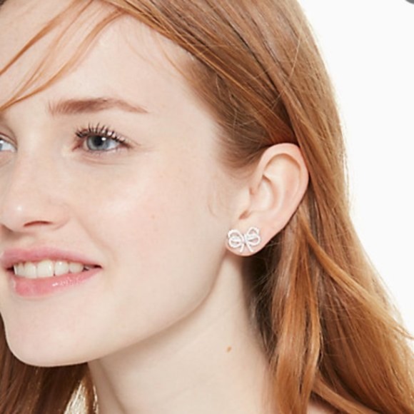 Kate Spade Silver Bow Earrings - Picture 6 of 6